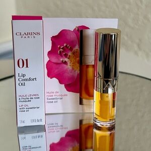 Clarins Lip Comfort Oil - 01 Honey Sheer 0.1oz NIB